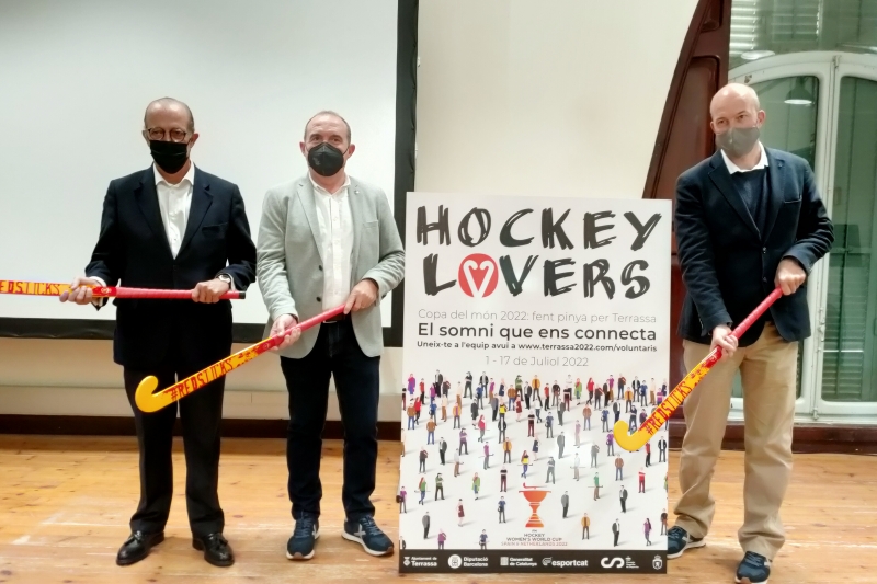 La Masia Freixa recibe la primera rueda de prensa de la Copa del Mundo FIH femenina de hockey Terrassa 2022